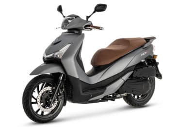 SYM HD300 Gris mat vue droite